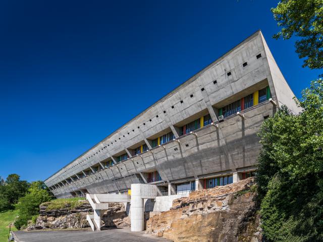 Site Le Corbusier Maison De La Culture Facade Exterieure Inscrire La Leg