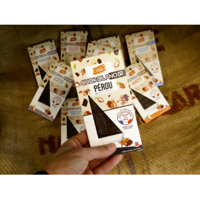 Lot De 10 Tablettes De Chocolat Bean To Bar 800g